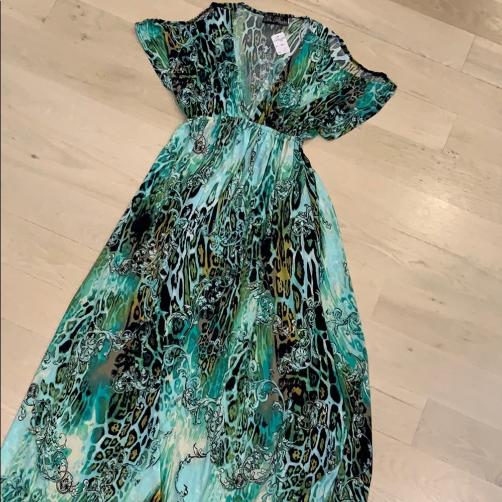 Maxi dress aqua